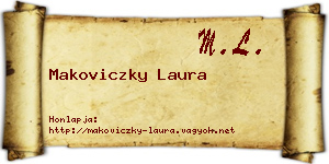 Makoviczky Laura névjegykártya
